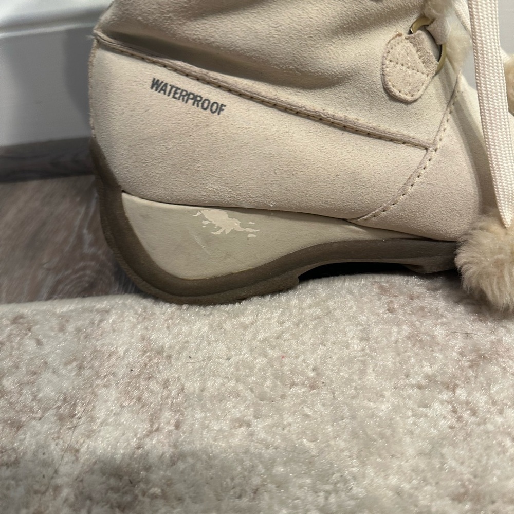 Sporto white leather weatherproof boots - Picture 8 of 14